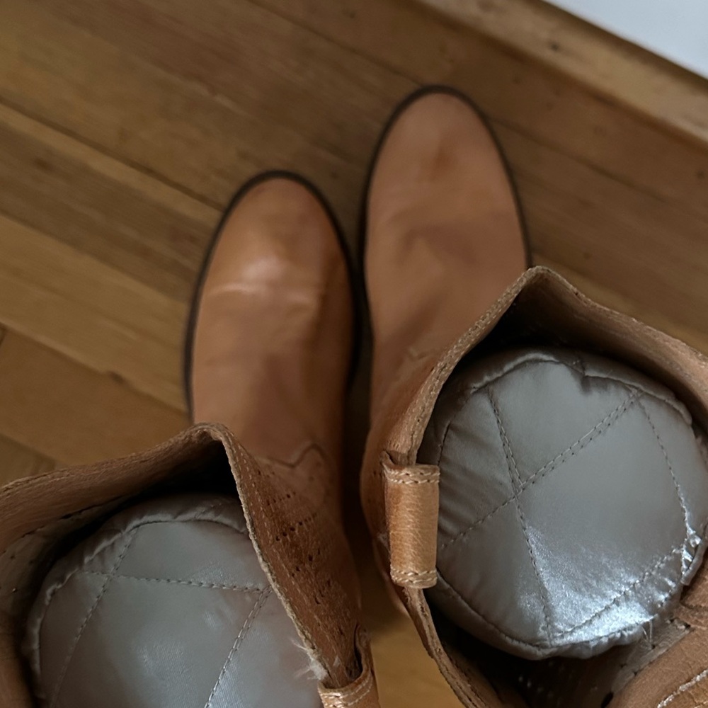 Frye Perforated Leather Cowboy Boots - Picture 4 of 5